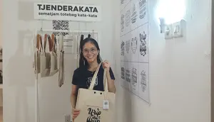 Tote Bag Tjahnom UMKM Yogyakarta. (Foto: Selma Intania)