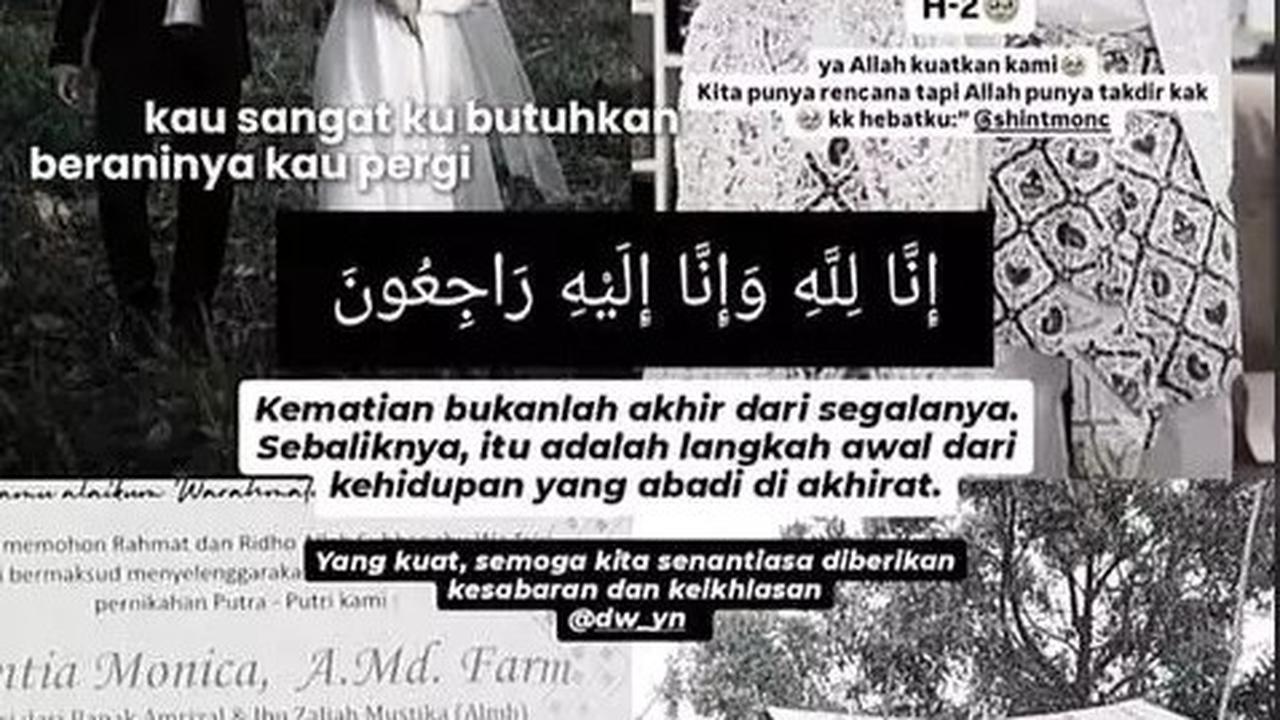 Wanita Ini Terpukul saat Calon Suami Meninggal Dunia H-2 Pernikahan, Kisahnya Bikin Haru