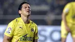 Villarreal's Mexican Guille Franco reacts during their Spanish league football match against Osasuna at Madrigal Stadium in Villarreal on March 2, 2008. AFP PHOTO/DIEGO TUSON