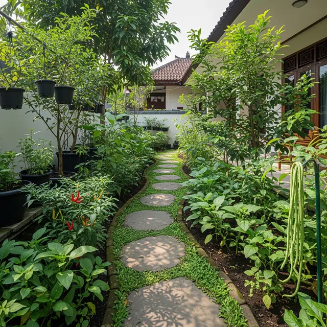 9 Inspirasi Desain Kebun Sayur Belakang Rumah, Halaman Lebih Asri dan Produktif