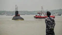 Latihan perang gabungan antara Indonesia dan Rusia ini berlangsung di perairan Laut Jawa. (JUNI KRISWANTO/AFP)