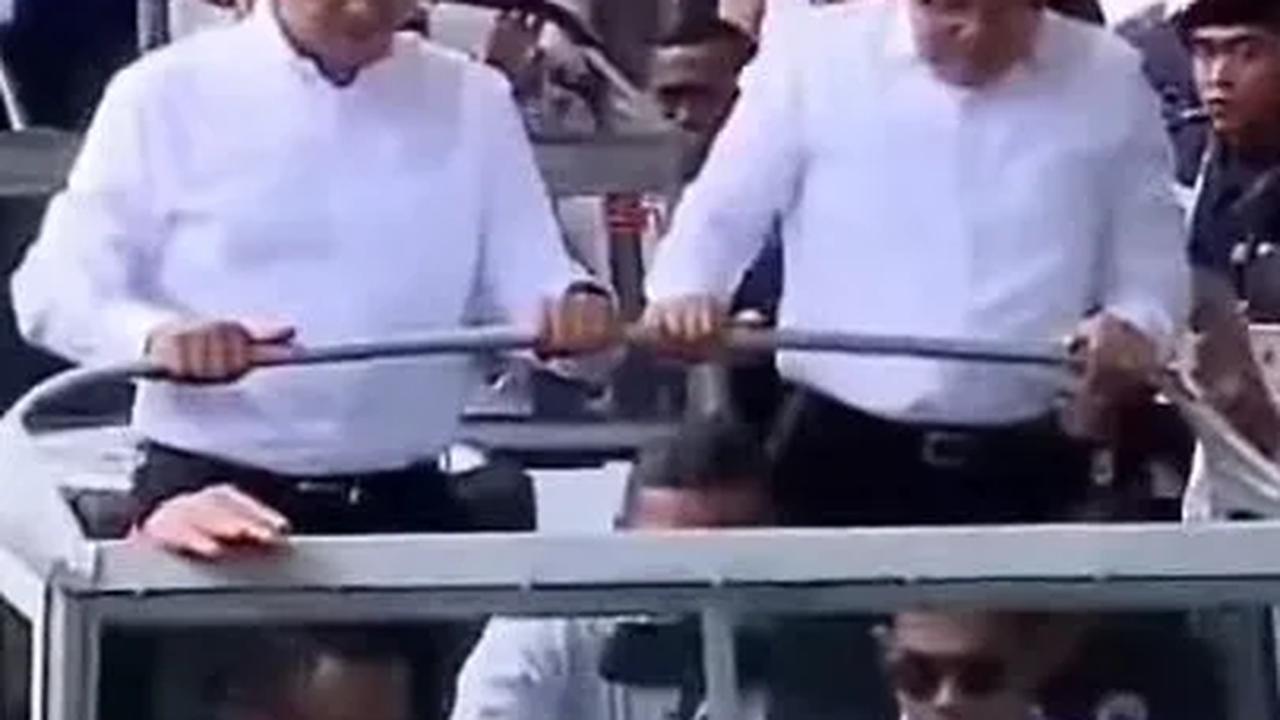 VIDEO: Anies dan Cak Imin Disopiri Sultan Priok ke KPU, Dikawal Ratusan Pasukan Hitam