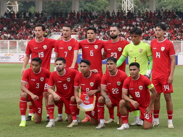 Timnas Indonesia dipaksa bermain imbang 0-0 oleh Tanzania. (Liputan6.com/Herman Zakharia)