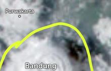 Ini Penampakan Mengerikan dari Satelit Pusaran Angin Puting Beliung Ekstrem di Rancaekek