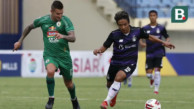 FOTO: Menang Tipis 1-0 atas Persik Kediri, PS Sleman Naik ke Posisi 2 Klasemen Sementara Grup C -Hariyanto S Panto; Aaron Michael Evans