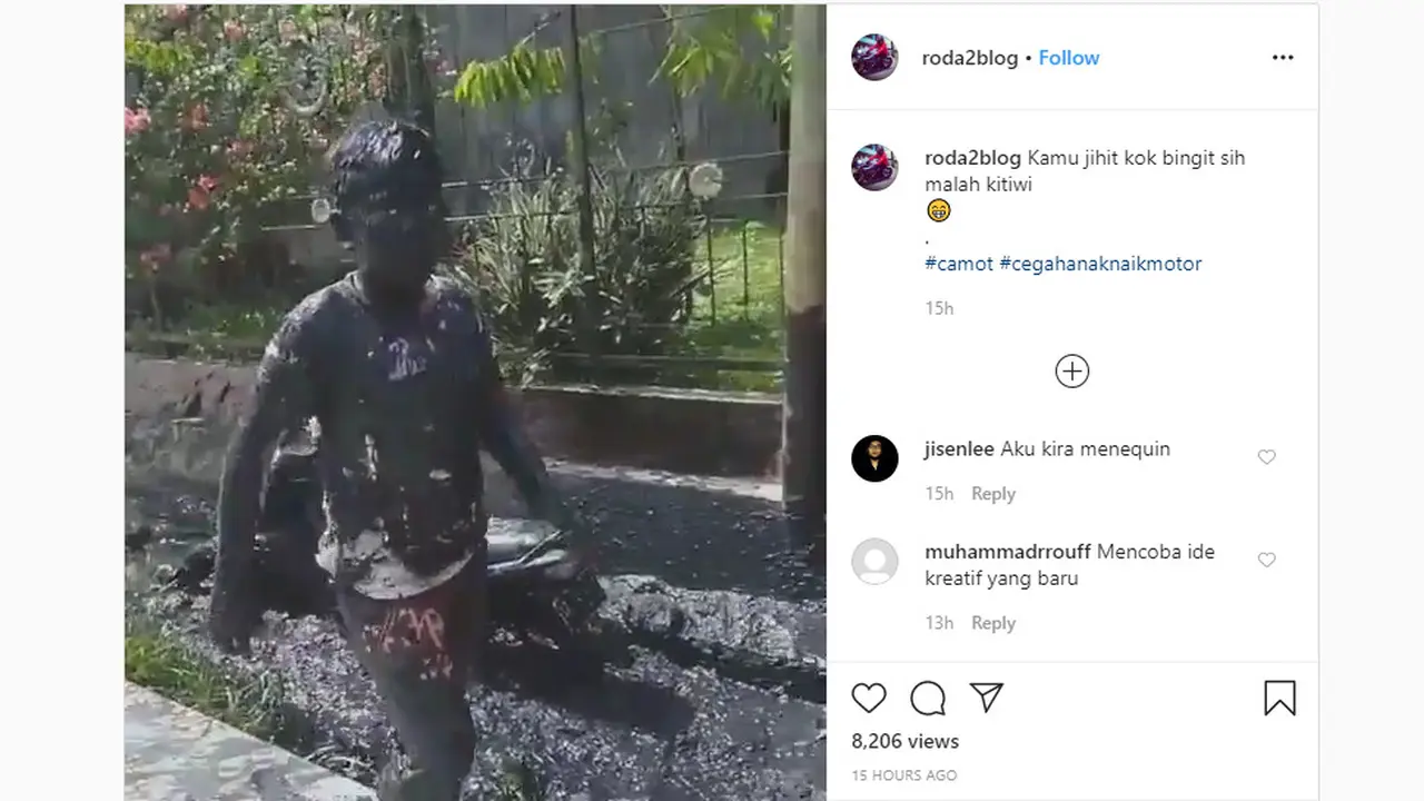 kecelakaan kendaraan motor terjadi karena pengendara belum cukup umur, salah satunya dibagikan akun Instagram @roda2blog