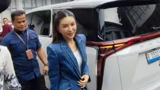 Sarwendah datangi KPAI. (M Altaf Jauhar/ Liputan6.com)