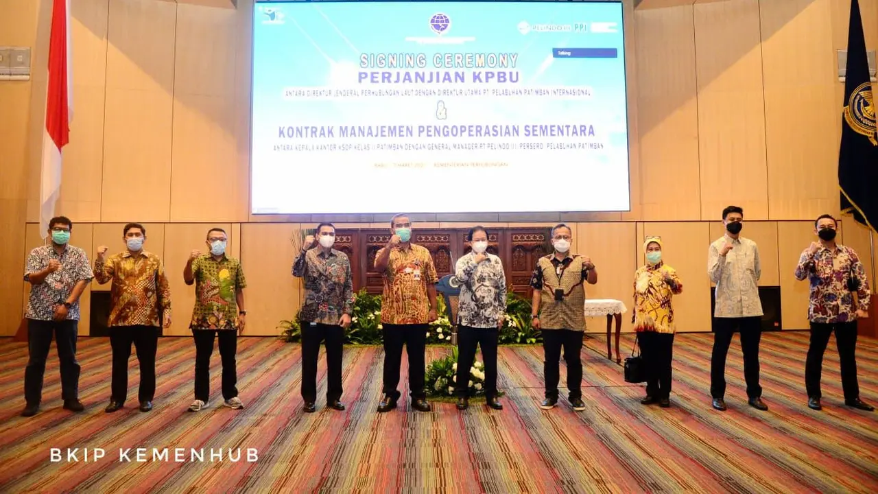 Pengelolaan Pelabuhan Patimban yang terletak di Subang, Jawa Barat resmi dilakukan oleh PT Pelabuhan Patimban Internasional (PT. PPI) dengan skema Kerja Sama Pemerintah Dengan Badan Usaha (KPBU). (Dok Kemenhub)