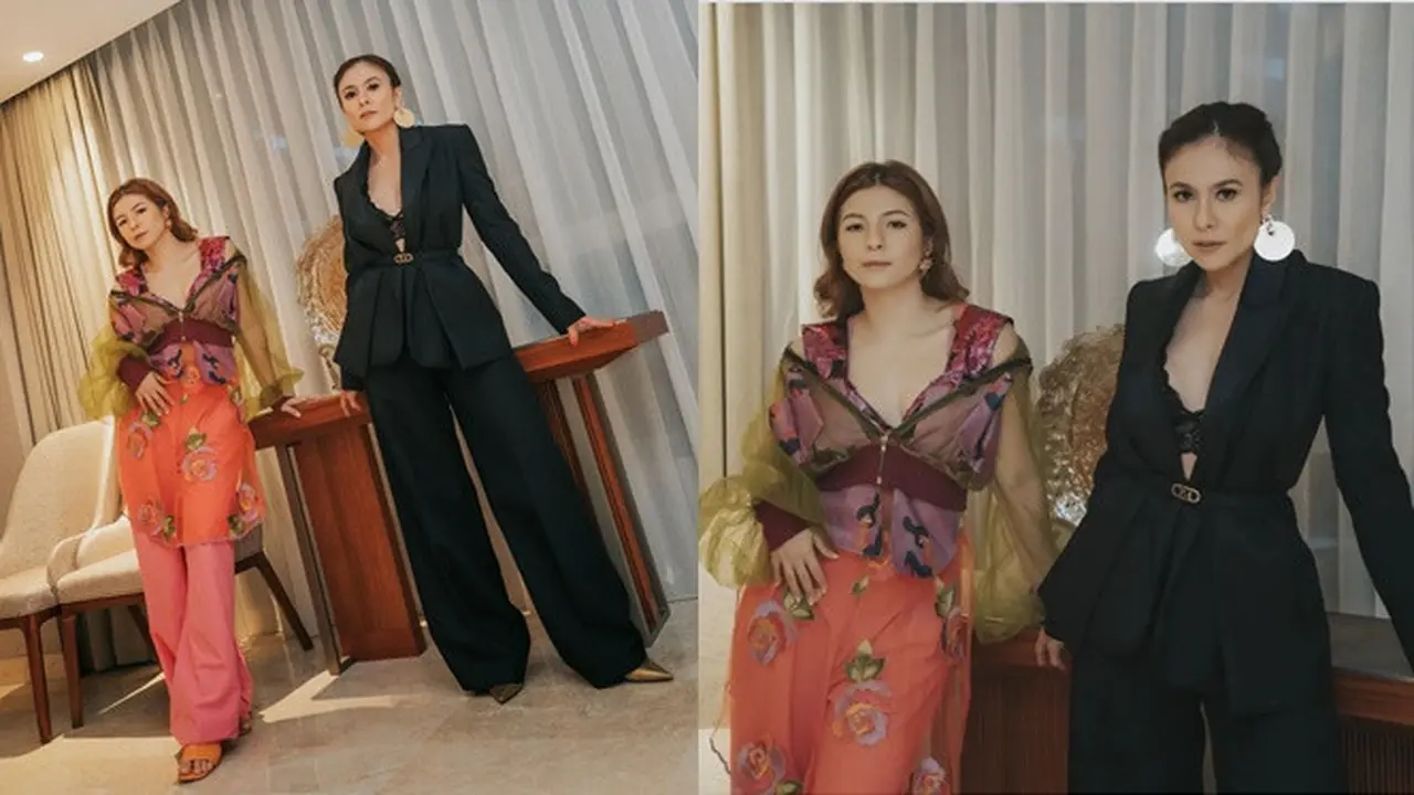 6 Potret Kompak Wulan Guritno dan Shalom Razade di Event Party Bazaar Indonesia