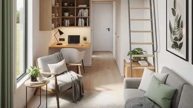 Desain rumah dengan konsep split level (Image by Gemini AI)