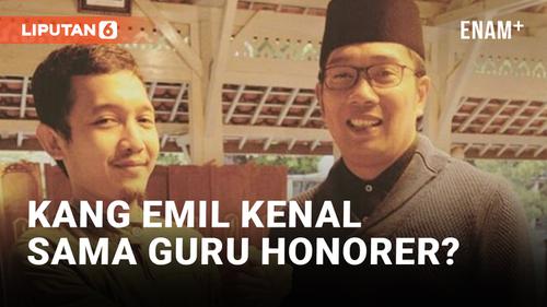 VIDEO: Guru Honorer yang Dipecat Teman Lama Ridwan Kamil?