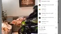 Bangunin Sahur Cara Baru, Digeber Pakai Moge Sampai Lompat (Instagram)