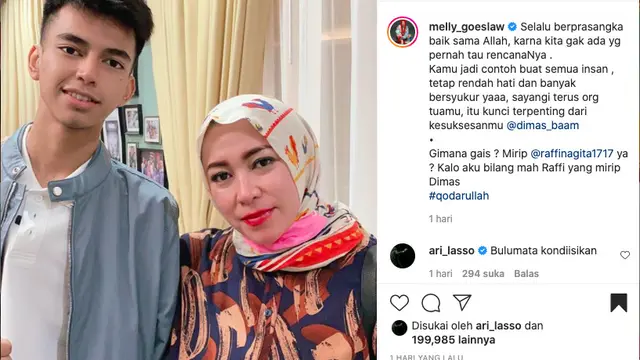 Dimas kembaran Raffi Ahmad Dapat Wejangan dari Melly Goeslaw