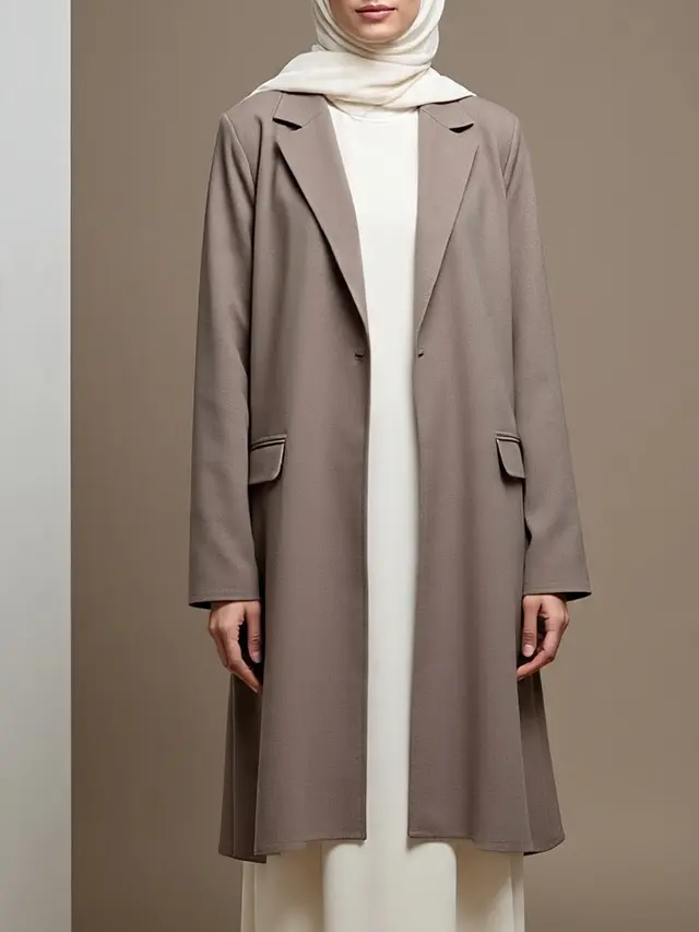 Padu Padan Blazer dan Gamis Terbaru