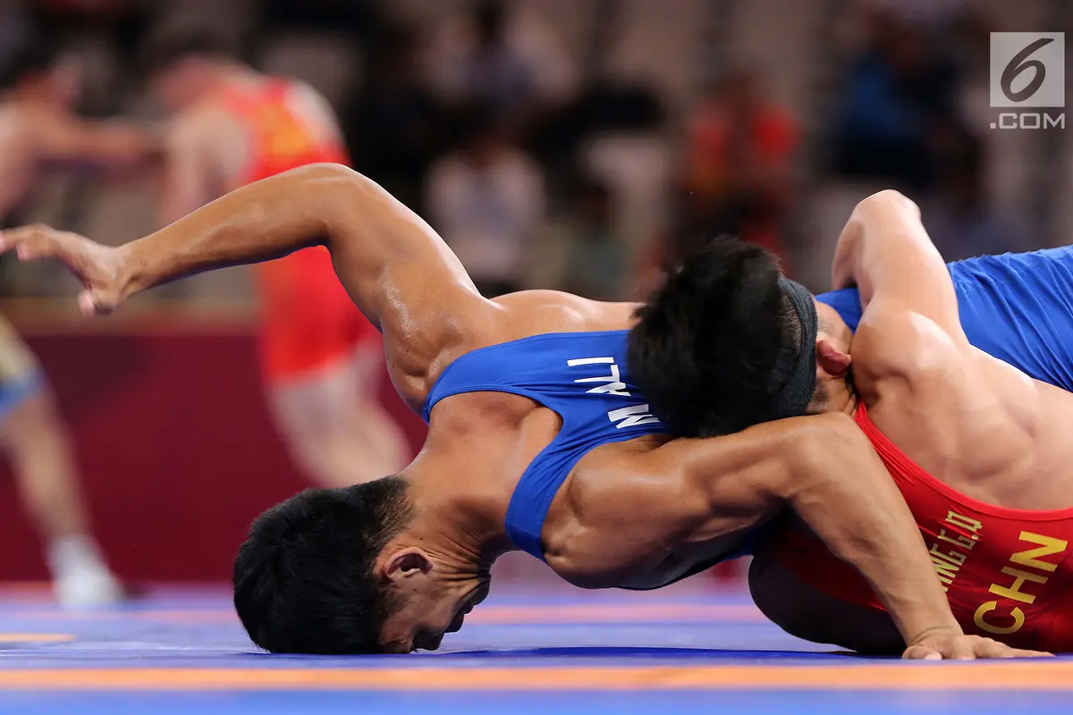 Dikalahkan China, Pegulat Muhammad Aliansyah Gagal ke Semifinal