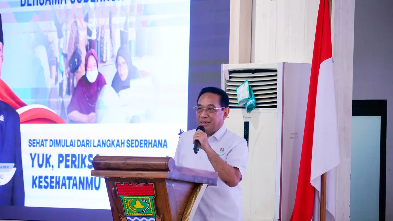 Wamenkes Benny ingatkan masyarakat untuk melakukan CKG alias Cek Kesehatan Gratis. Tahun 2026 pemerintah menargetkan 130 juta warga dicek kesehatannya lewat program ini. (Foto: Dok Kemenkes)