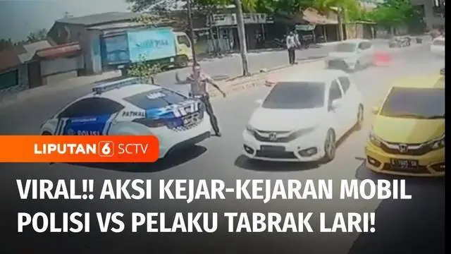VIDEO: Menegangkan! Begini Rekaman Mobil Polisi Kejar-kejaran dengan Mobil Pelaku Tabrak Lari