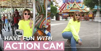 Jalan-Jalan di Taman Hiburan Ditemani Action Cam Super Kece