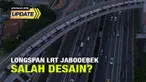 Wakil Menteri BUMN Kartika Wirjoatmodjo menyebutkan konstruksi jembatan lengkung dari Gatot Subroto menuju ke Kuningan salah desain sehingga menyebabkan rangkaian kereta Lintas Raya Terpadu atau Light Rail Transit (LRT) yang melintas harus berjalan m...