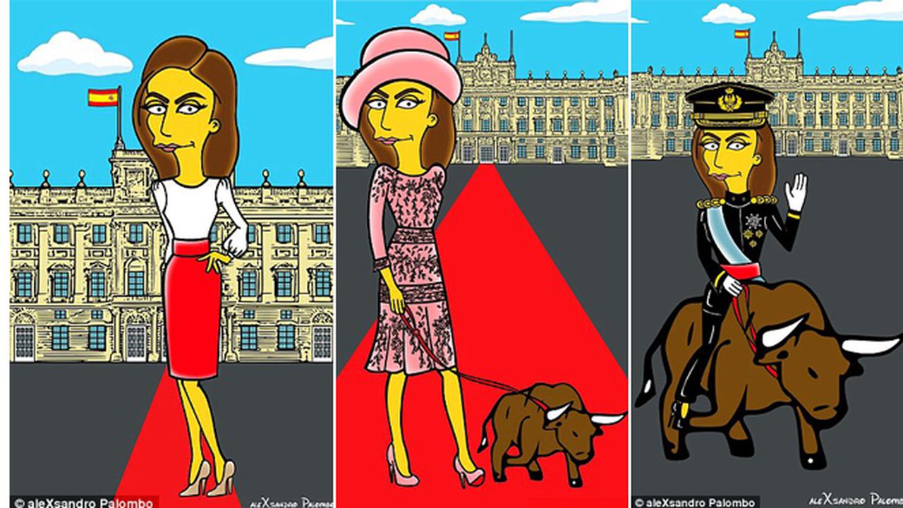 Kini Giliran Queen Letizia Berubah Wujud Menjadi Simpson
