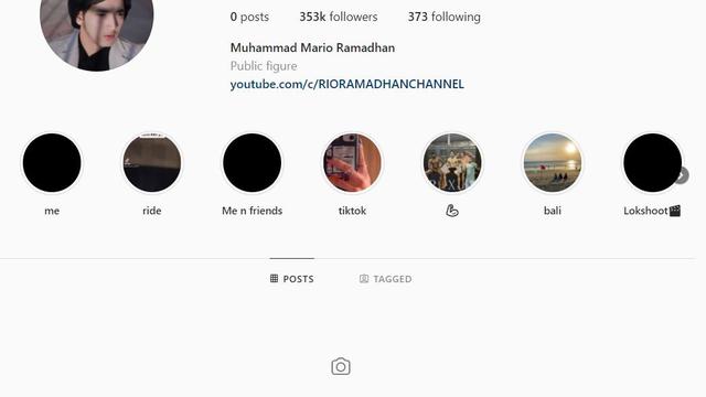 Akun Instagram Rio Ramadhan. (Sumber: Instagram/riooramadhn)