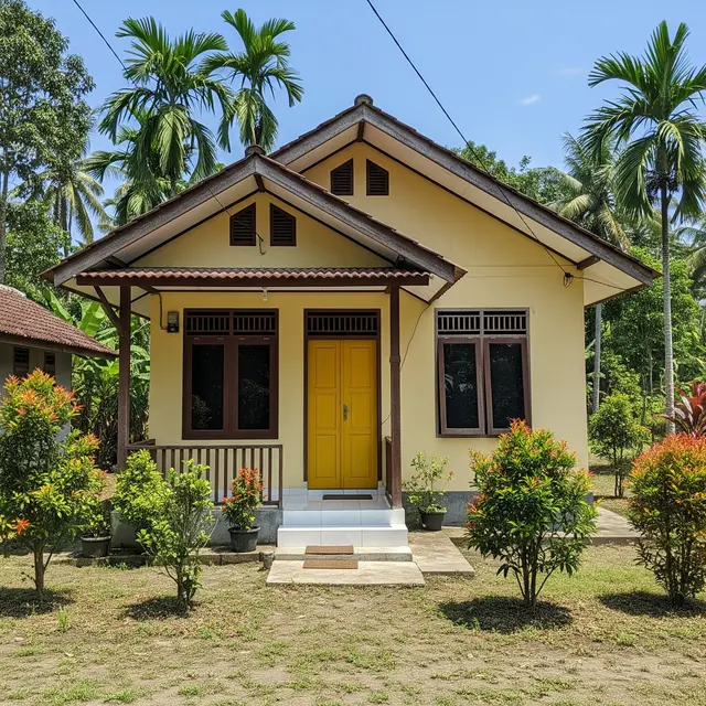 9 Model Rumah Sederhana Satu Lantai, Desain Efisien dan Hemat Biaya