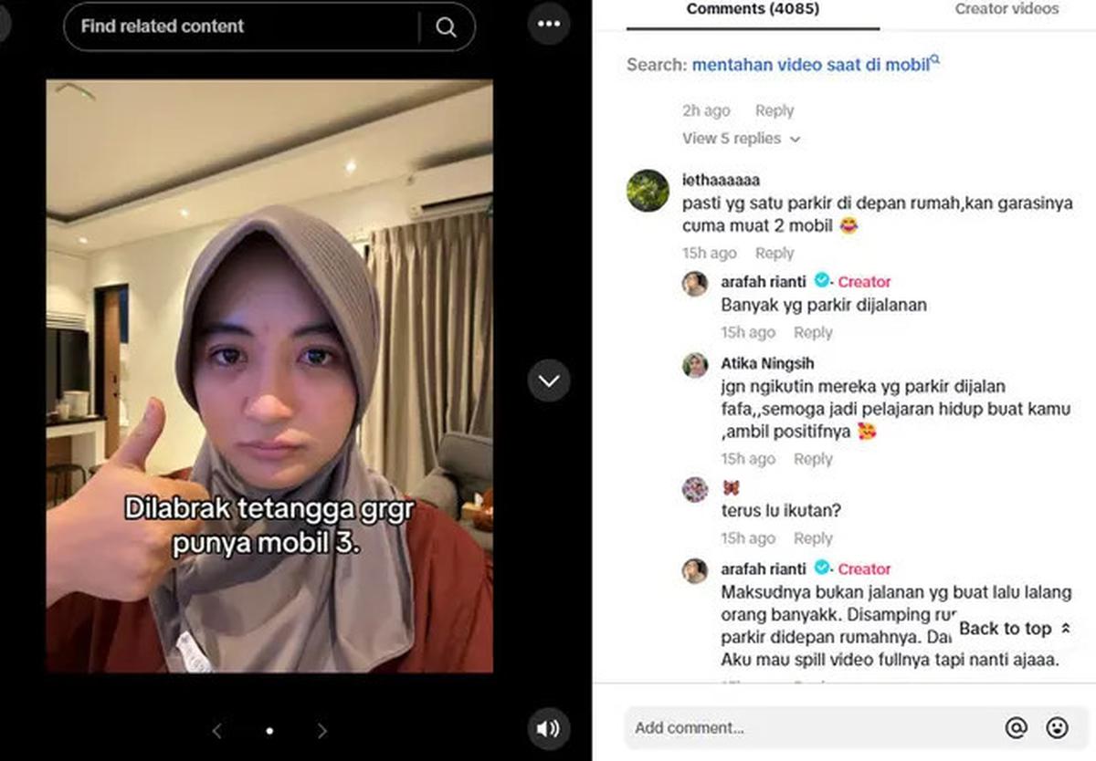 Arafah Rianti Dilabrak Tetangga karena Punya 3 Mobil, Warganet Pertanyakan Lahan Parkir