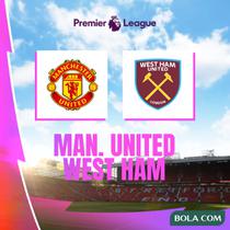 Liga Inggris - MU Vs West Ham (Bola.com/Adreanus Titus)