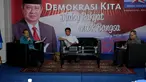 Senin 3 Maret 2014 sebuah diskusi bertema Kebijakan Luar Negeri Indonesia digelar di kantor DPP Partai Demokrat di Jakarta (Liputan6.com/Helmi Fithriansyah).