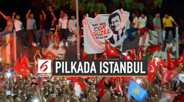 Ekrem Imamoglu memenangi pemilihan Wali Kota Istanbul Turki. Hasil pencoblosan ulang memastikan kandidat Wali Kota Erdogan, Binali Yildirim kembali kalah.