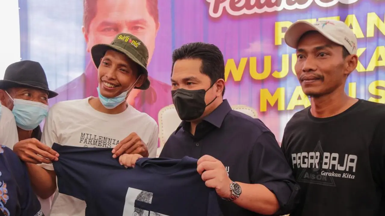 Erick Thohir mendapat dukungan dari tokoh Lamongan untuk maju capres 2024. (Istimewa).