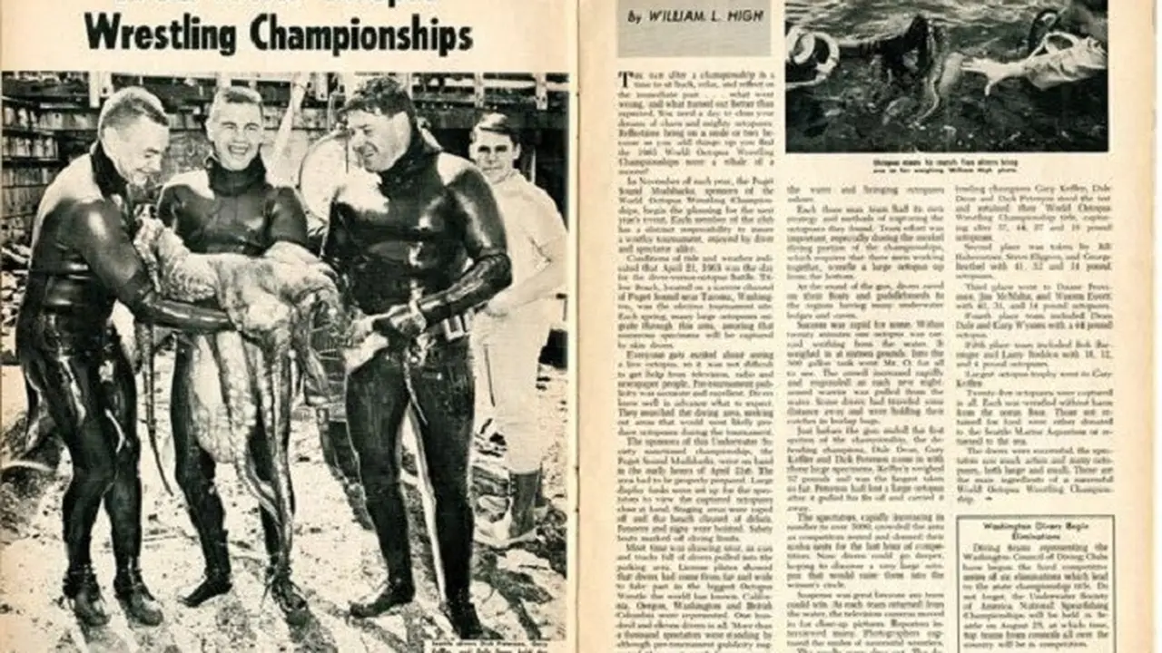 1963 World Octopus Wrestling Championship (Skin Diver Magazine, Juli 1963)