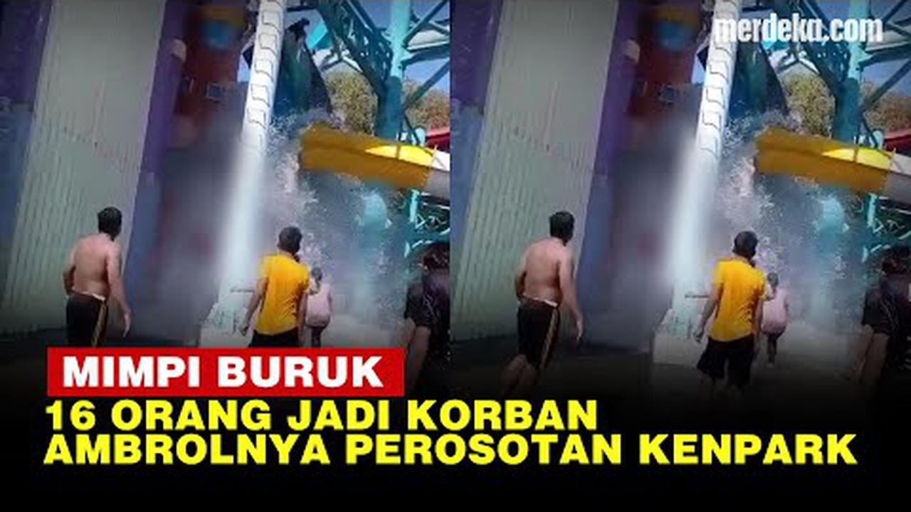 VIDEO: Penyebab Ambrolnya Perosotan Kenpark Surabaya Diduga Lapuk Sudah Tua