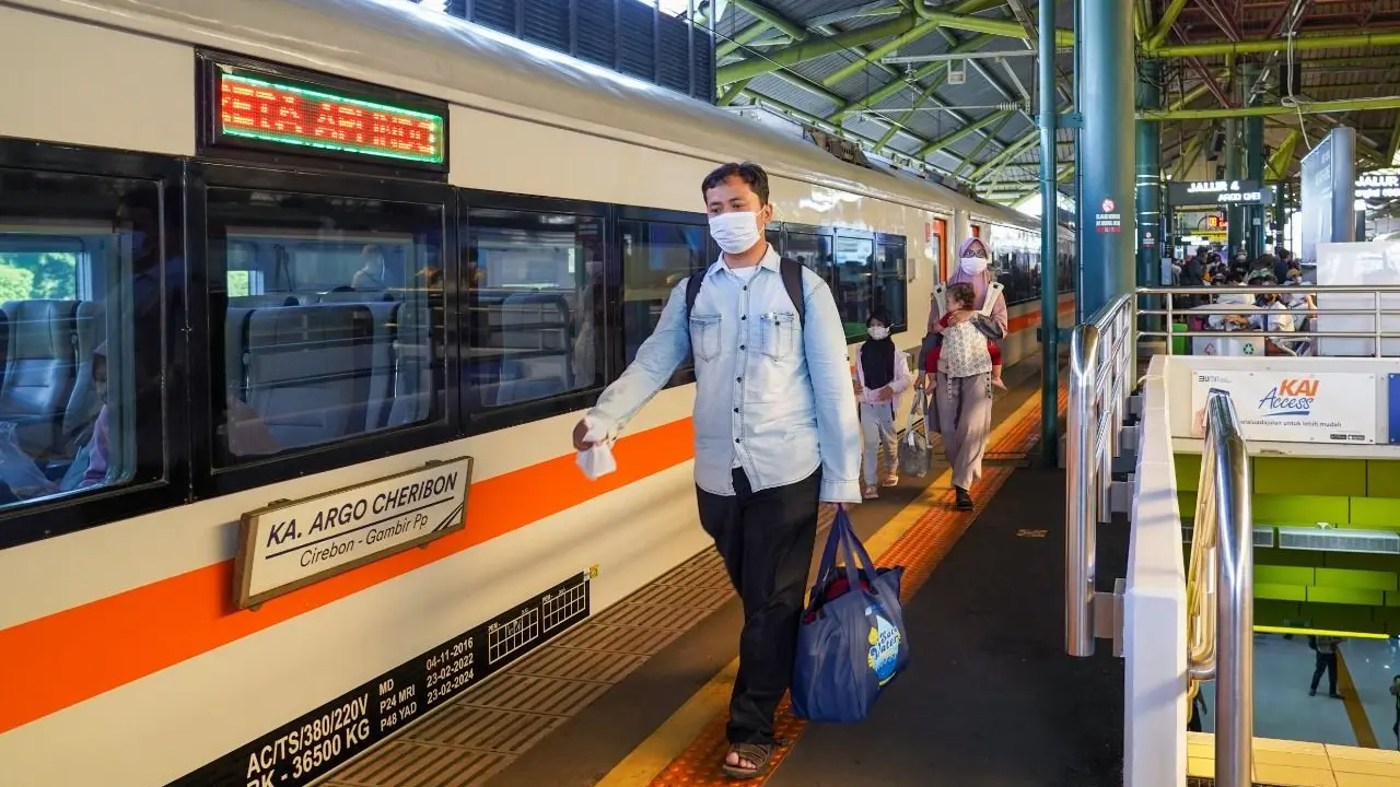 PT Kereta Api Indonesia (Persero) mencatat telah melayani 398.260 selama periode Idul Adha 2022. (Dok PT KAI)