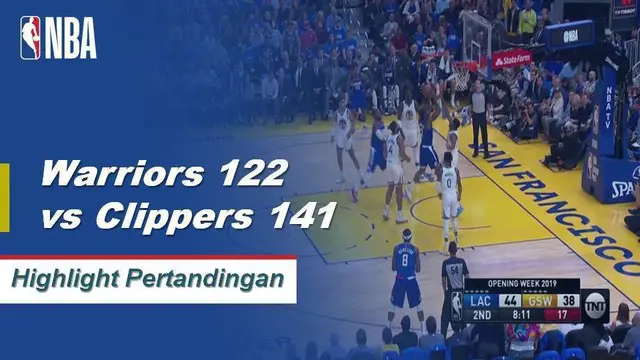 VIDEO: Highlights NBA 2019-2020, Golden State Warriors Vs LA Clippers 122-141