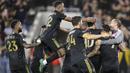 Los Angeles FC menang dengan skor 3-2 atas LA Galaxy. (AP/Kyusung Gong)