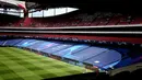 Foto yang diabadikan pada 10 Agustus 2020 ini memperlihatkan pemandangan Stadion Luz di Lisbon, Portugal, dua hari jelang pertandingan perempat final Liga Champions UEFA. (Xinhua/Pedro Fiuza)