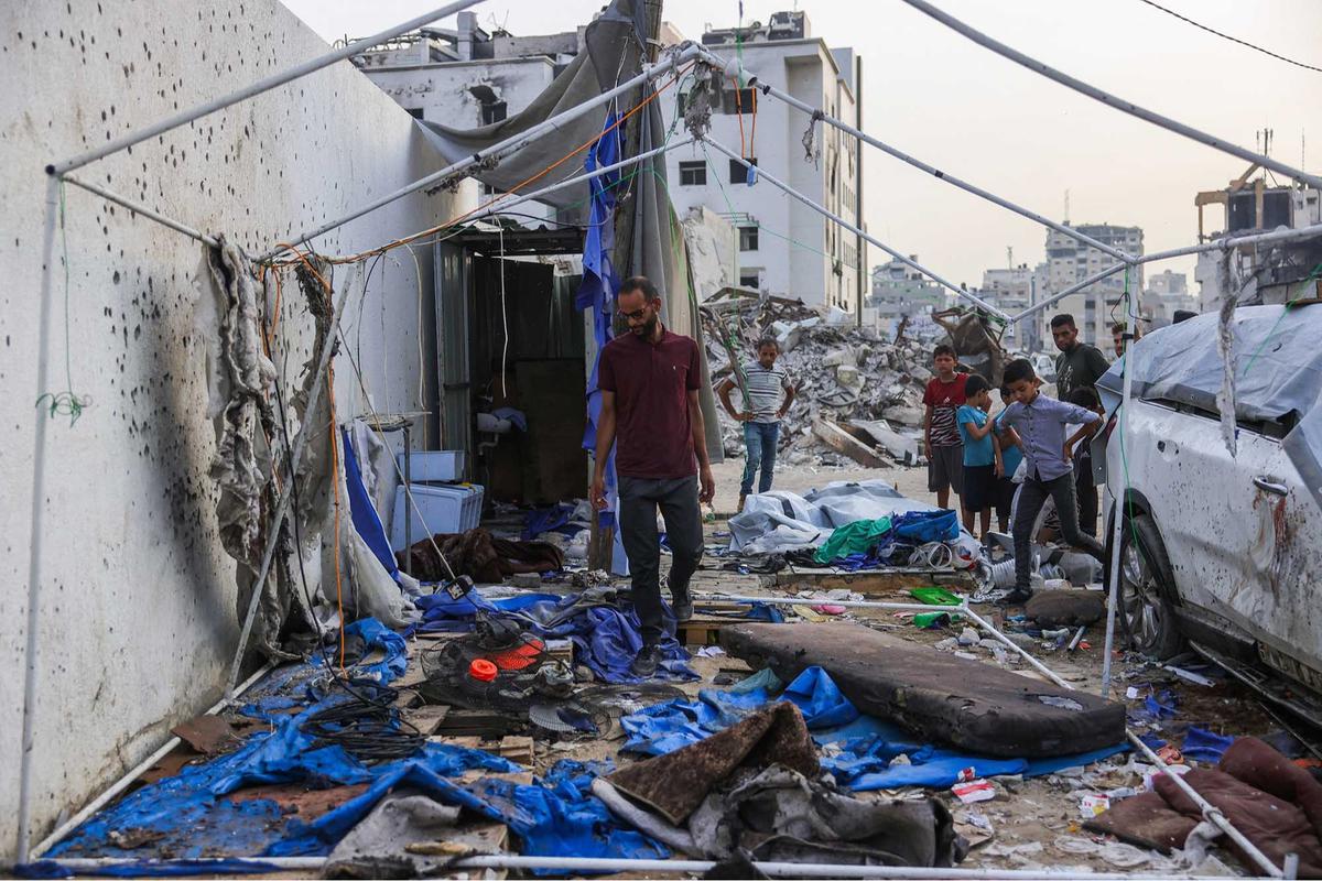 FOTO: Biadab! Serangan Drone Israel Hancurkan Tenda Liputan, Lima Jurnalis Tewas di Gaza