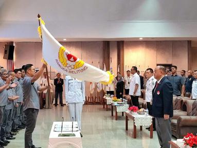 Ketua Umum Komite  Olahraga Nasional Indonesia (KONI) Pusat, Letjen TNI (Purn) Marciano Norman secara resmi mengukuhkan dan melantik kepengurusan KONI Provinsi Kepulauan Bangka Belitung masa bakti 2026-2030 di bawah kepemimpinan Ricky Kurniawan pada 13 Mei 2026 di Ruang Pasir Padi Kantor Gubernur. (Dok. KONI)