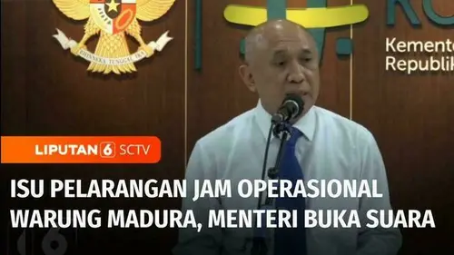 VIDEO: Isu Pelarangan Jam Operasional Warung Madura di Bali, Menteri Teten Masduki Buka Suara