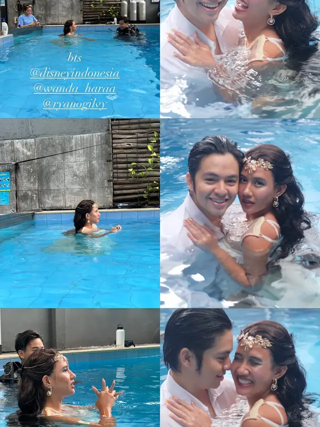 Detail Gaun Shenina Cinnamon untuk Pemotretan Underwater, Cantik Bak Pengantin Sampai Dikira Foto Prewedding