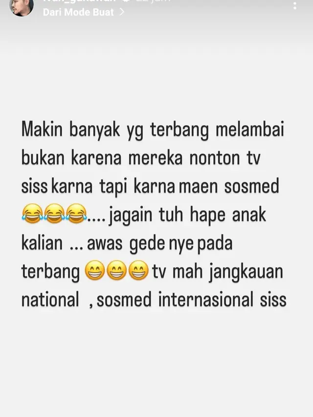 Unggahan Ivan Gunawan. (Foto: Dok. Instagram @ivan_gunawan)