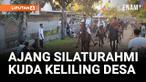 Ragam cara memeriahkan perayaan lebaran di daerah. Di Kabupaten Lombok Timur Nusa Tenggara Barat, warga desanya menggelar pawai berkuda berkeliling desa, sebagai cara bersilaturahmi di hari raya.