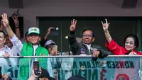 Plt Ketua Umum Partai Persatuan Pembangunan (PPP) Muhamad Mardiono ikut menghadiri kampanye akbar bertajuk &ldquo;Harapan Jutaan (Hajatan) Rakyat dan Konser Salam Metal 03 Menang Total&rdquo;, di Stadion Gelora Bung Karno (GBK), Jakarta, Sabtu (3/2/2024) (Istimewa)