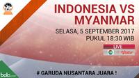 AFF 2017 U-18 Indonesia Vs Myanmar (Bola.com/Adreanus Titus)