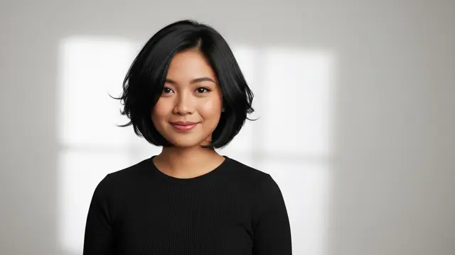 Model Rambut Pendek Wanita Cina Choppy Bob