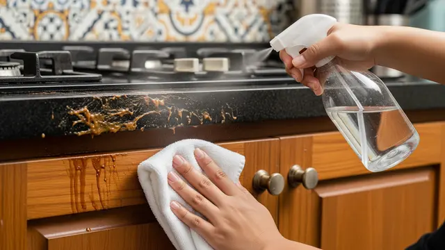 Minyak Menumpuk di Kitchen Set? Ini Tips Membersihkan Tanpa Merusak Lapisan