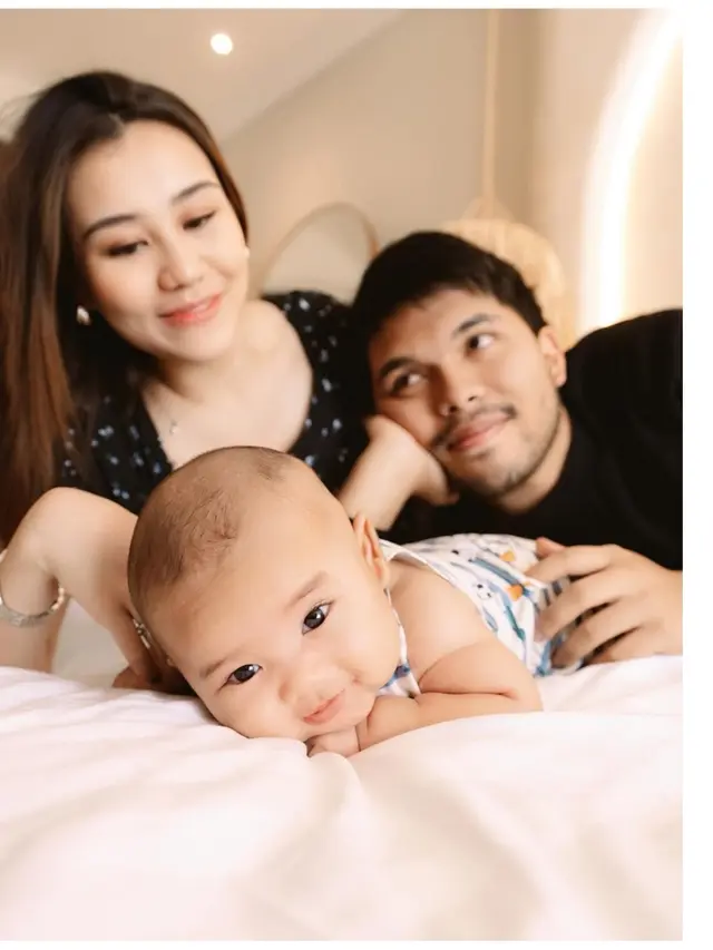 7 Potret Wajah Baby Arash, Diungkap Aaliyah dan Thariq Halilintar di Usia 3 Bulan