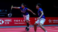 Ganda putri Indonesia, Greysia Polii/Apriyani Rahayu, saat tampil di BWF World Finals 2019. (Dok. PBSI)