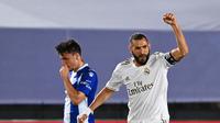 Karim Benzema cetak gol pertama untuk Real Madrid (Gabriel Buoys/AFP)